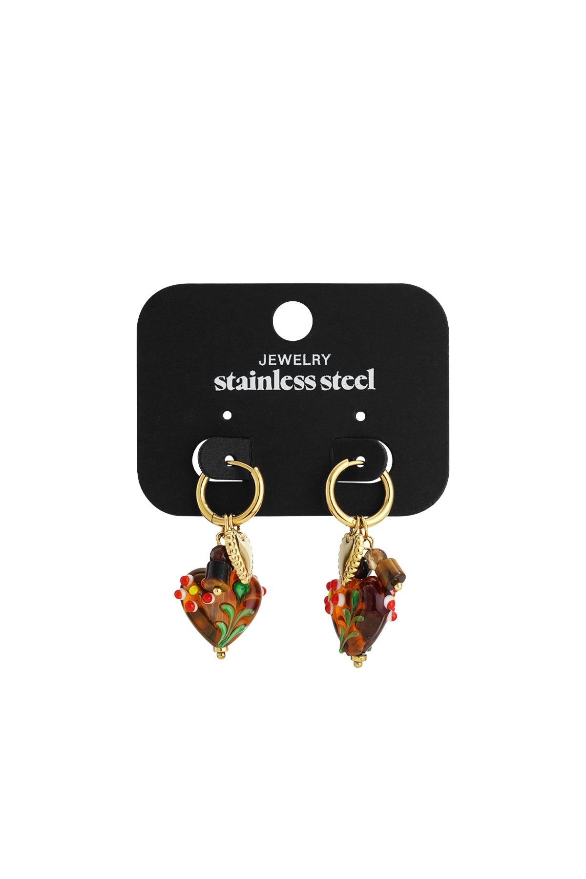 Edelstahl Tropfen Ohrringe Herz Casual Täglich Einfache Serie frauen schmuck