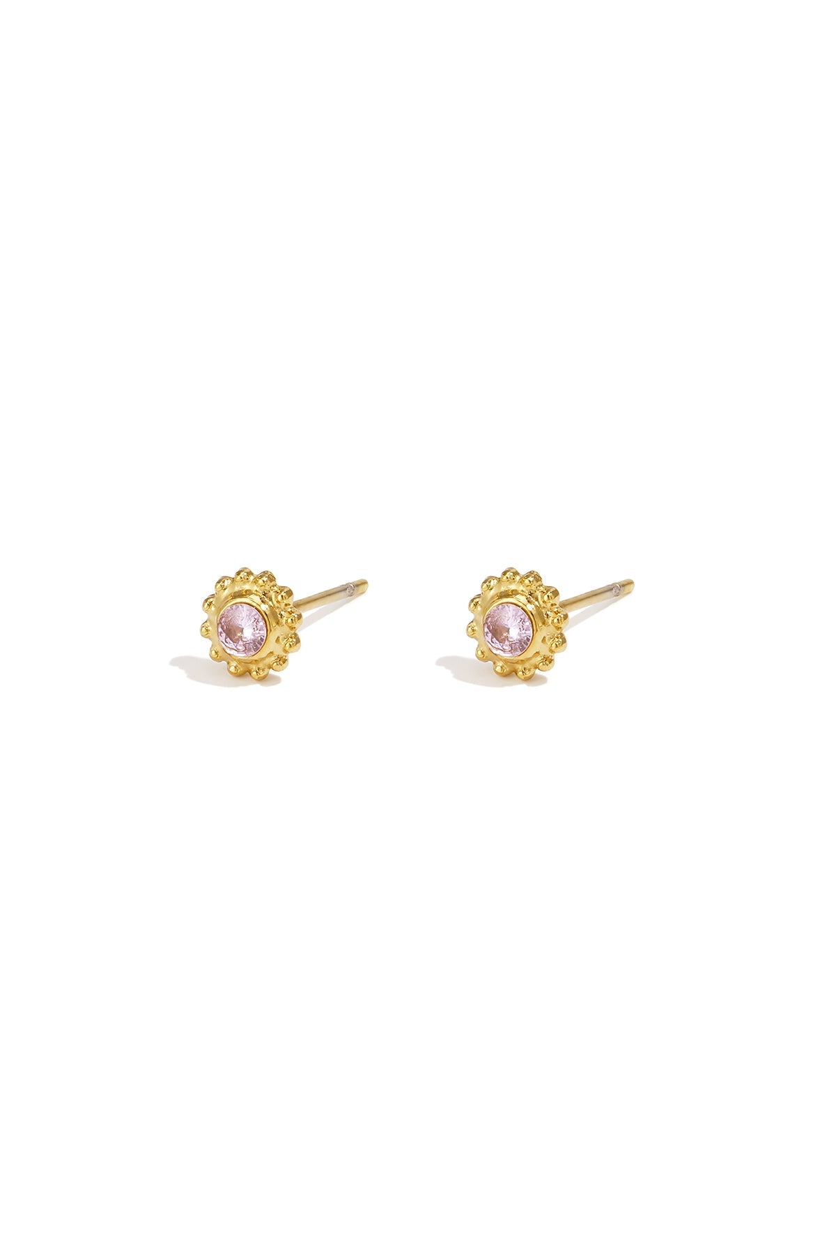 LIVAYA Mini-Blumen-Ohrstecker aus Edelstahl mit Strass