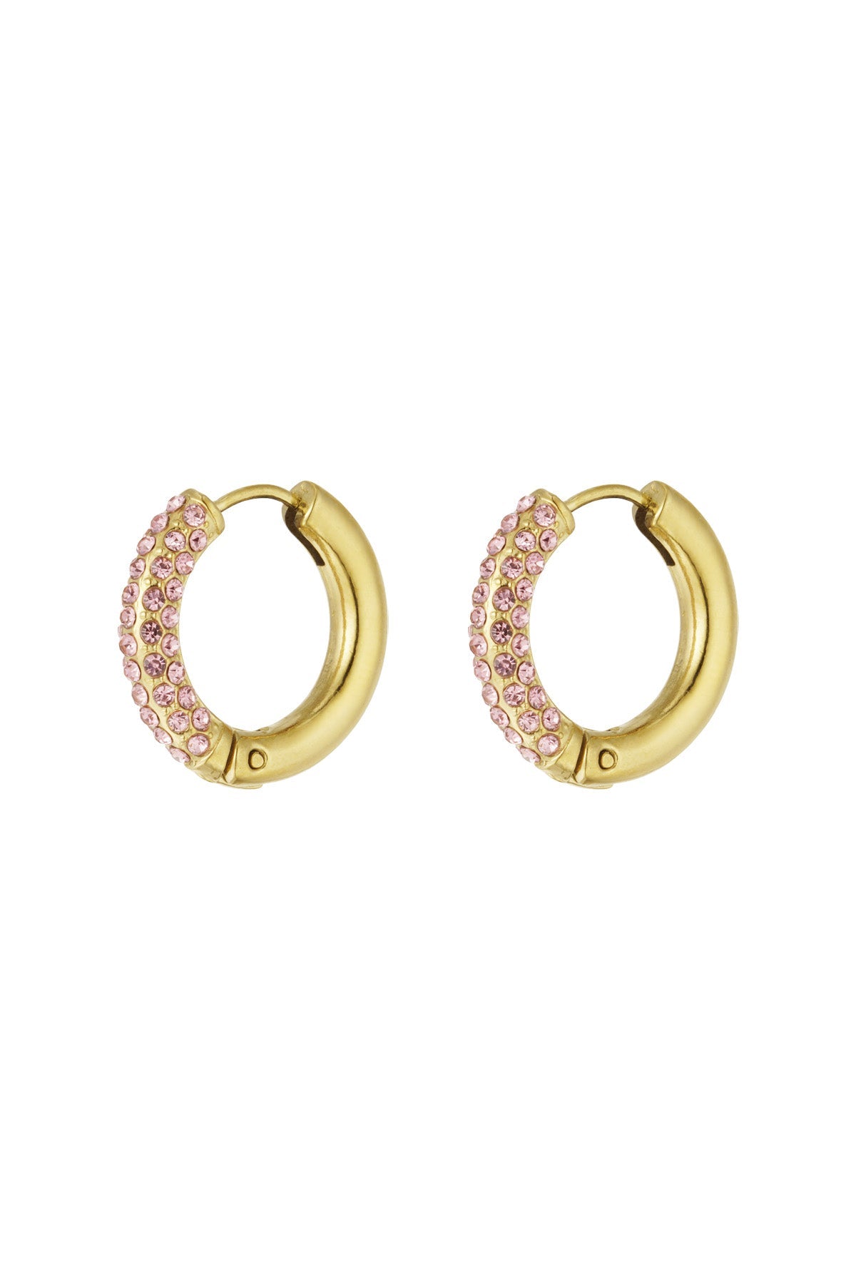 LIVAYA Creolen aus Edelstahl mit Strass