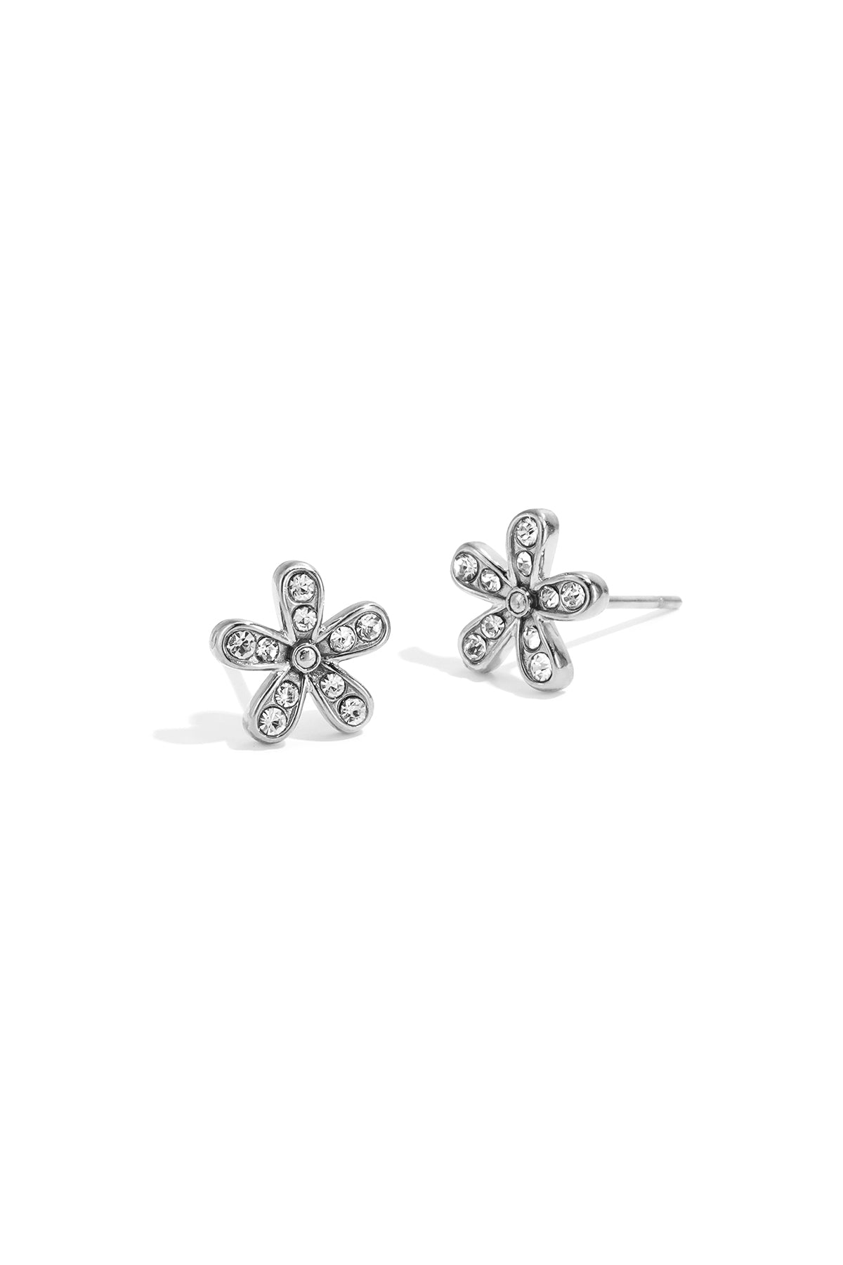 LIVAYA Ohrstecker mit Blumenmotiv aus Edelstahl