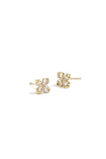 LIVAYA Kleeblatt-Ohrstecker aus Edelstahl mit Strass