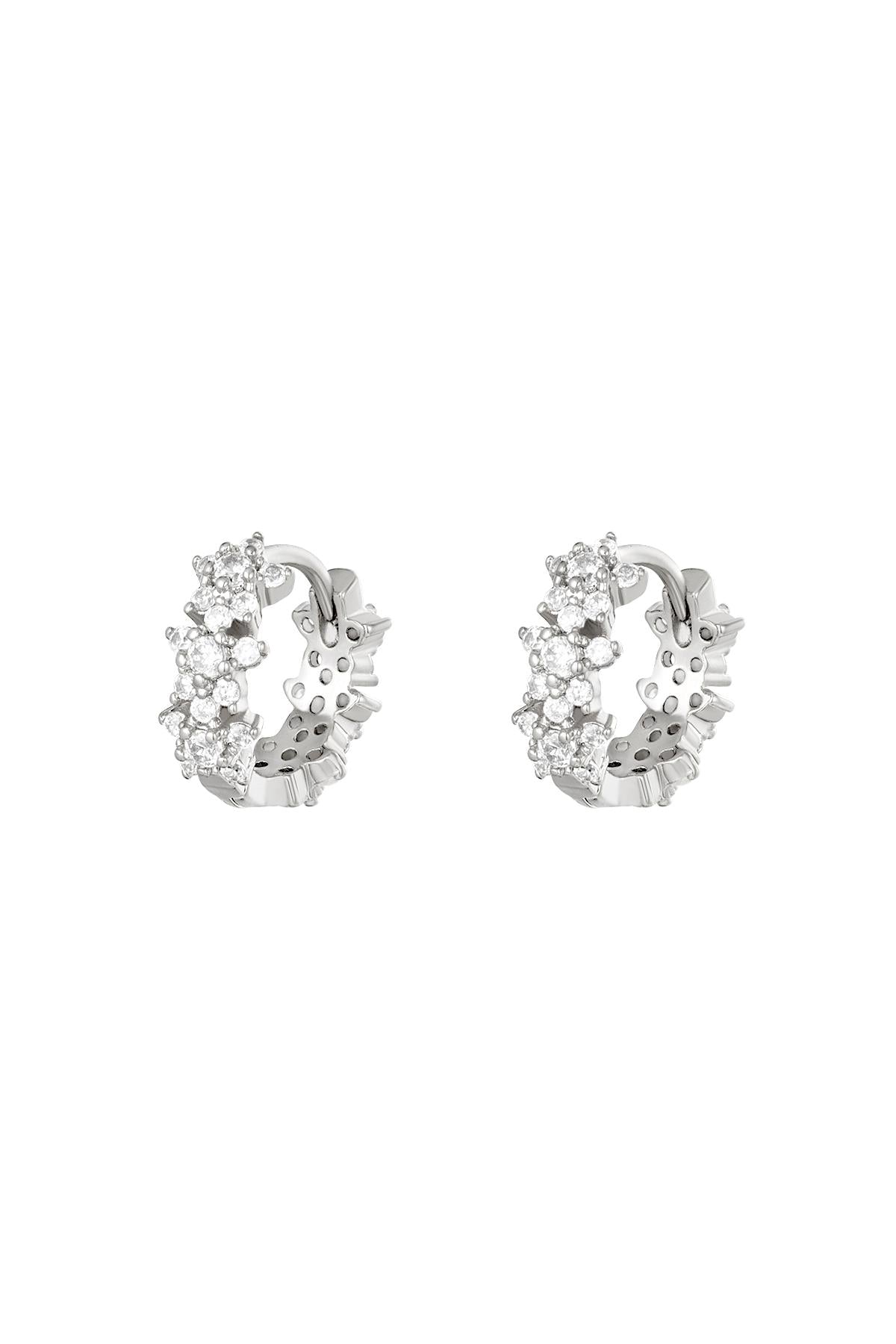 LIVAYA Creolen mit Stern-Design und Strass aus Kupfer