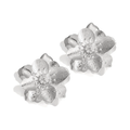 LIVAYA Blumen - Ohrringe Ohrstecker aus Eisen mit Strass
