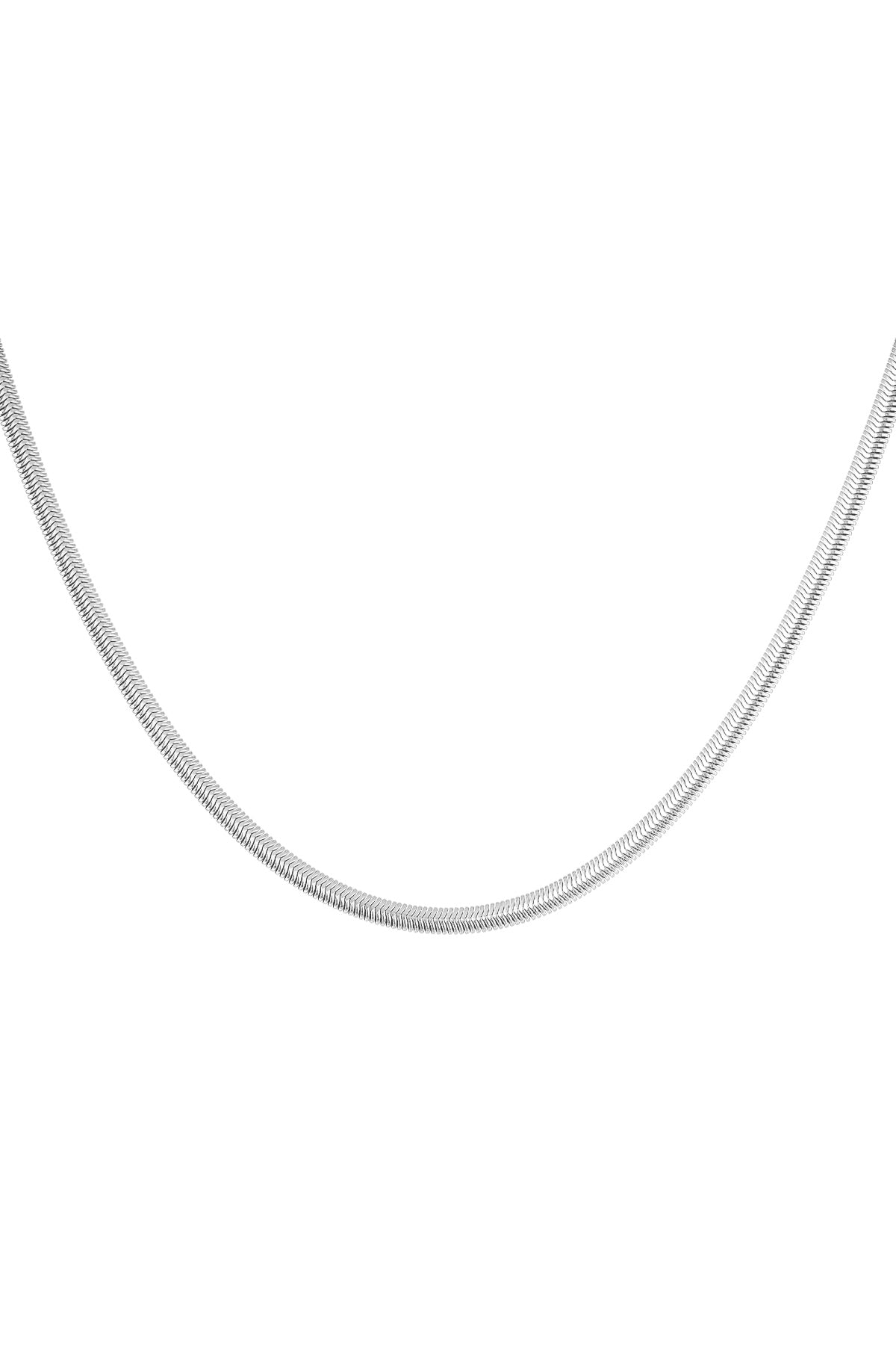 LIVAYA flache Gliederkette aus Edelstahl