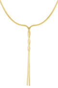 LIVAYA Gliederkette in Y-Form mit gedrehtem Kettendetail