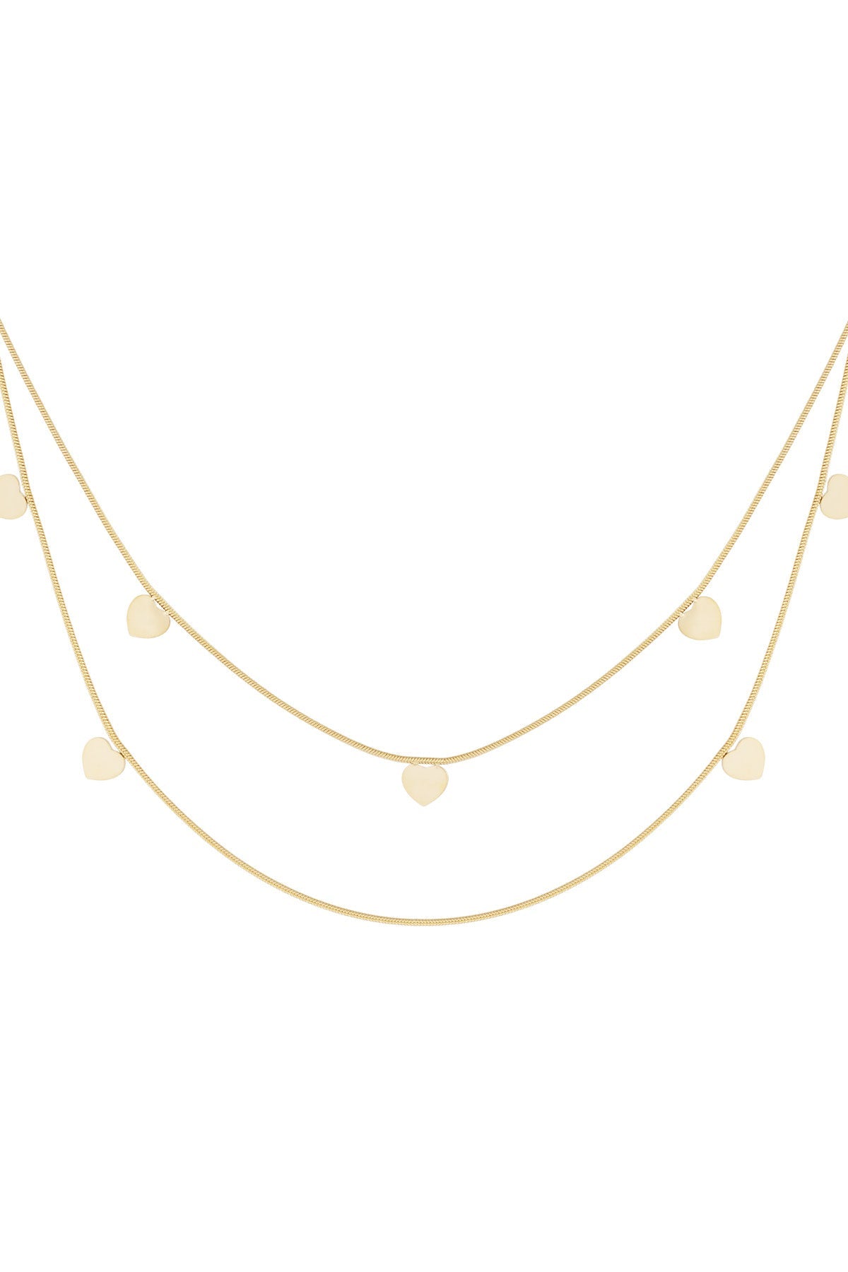 LIVAYA Layering-Halskette mit Herzmotiven