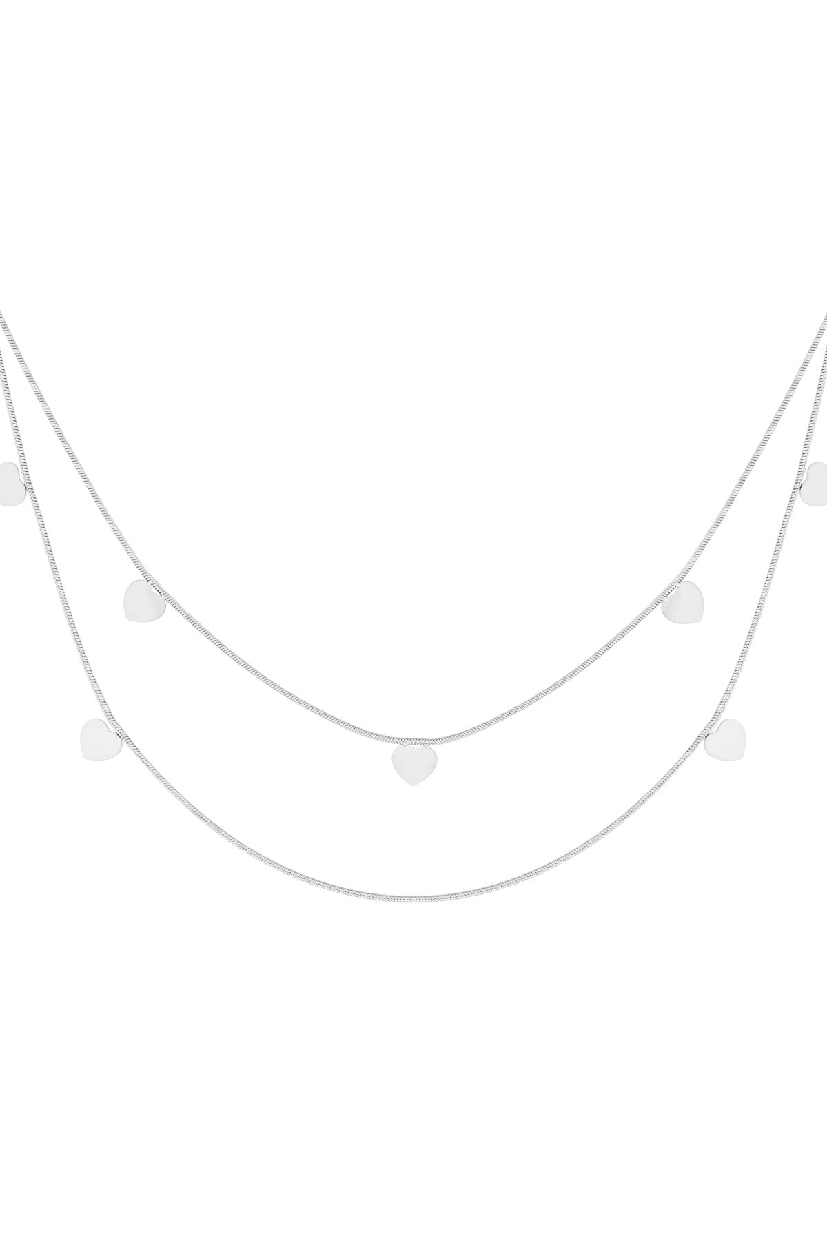 LIVAYA Layering-Halskette mit Herzmotiven