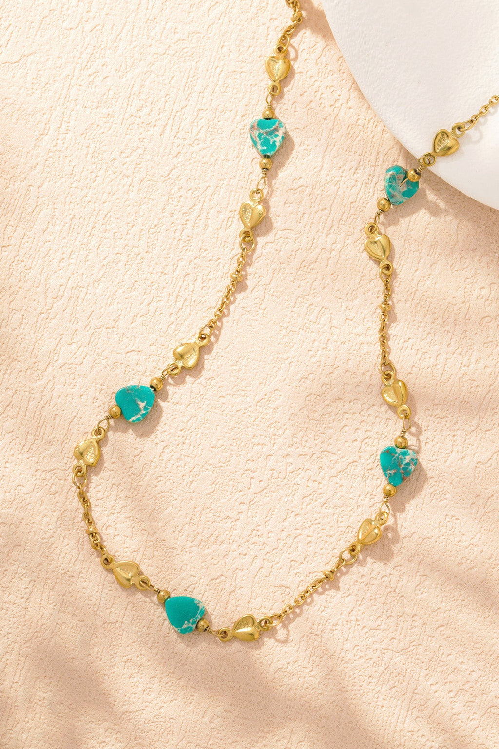 LIVAYA Gliederkette mit Herzmotiven und Kugeldetails
