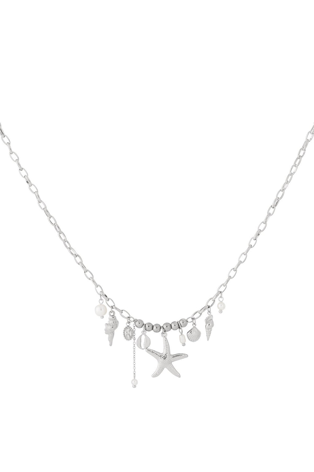 LIVAYA Anhängerkette mit Seestern und Muschel-Charms