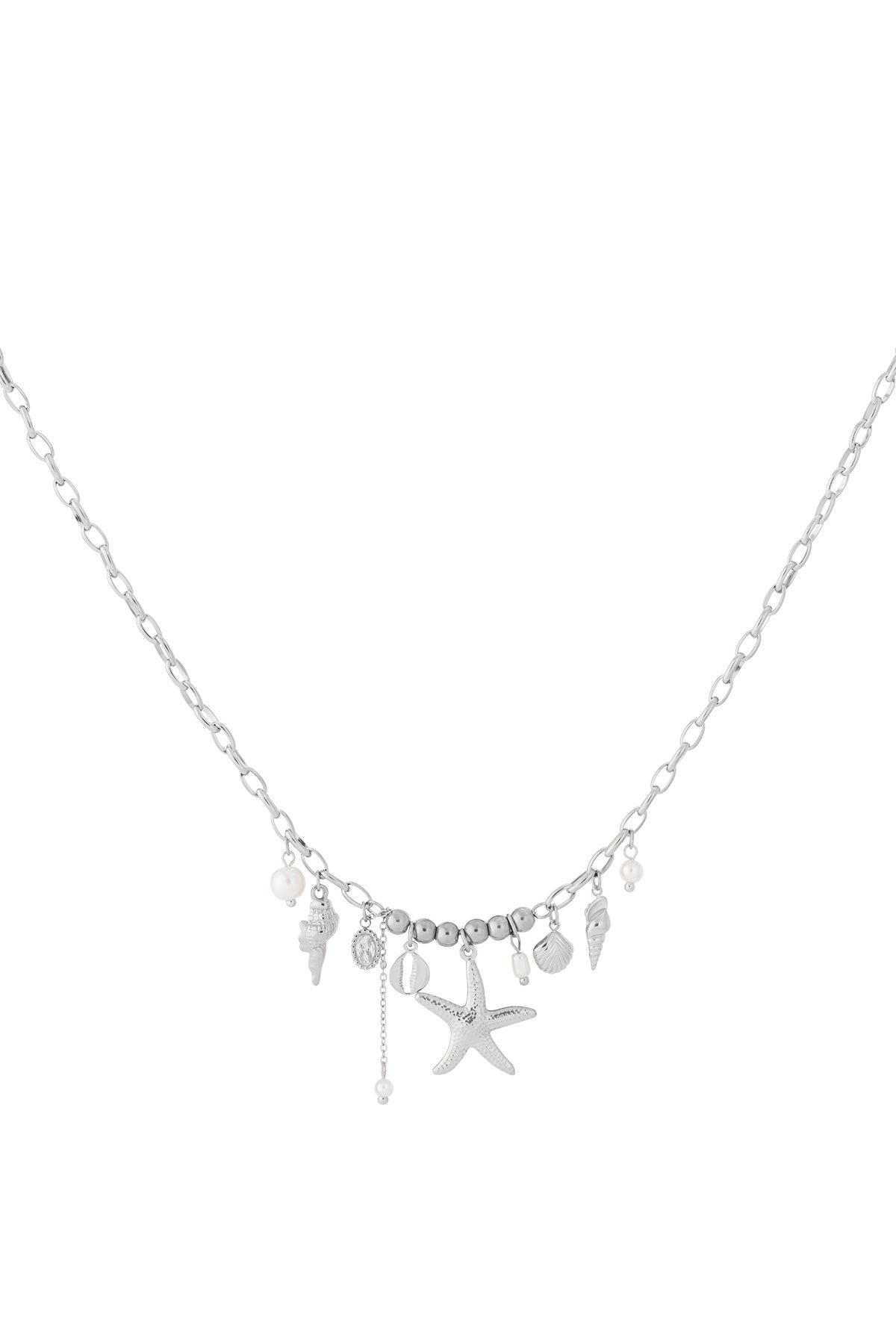LIVAYA Anhängerkette mit Seestern und Muschel-Charms