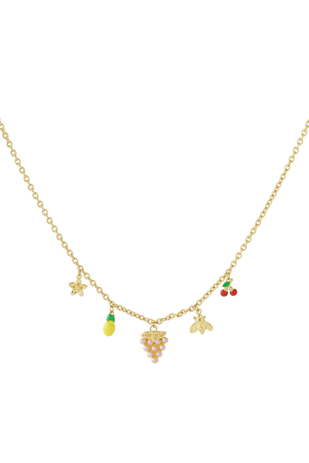 LIVAYA Anhängerkette mit fruchtigen Charms