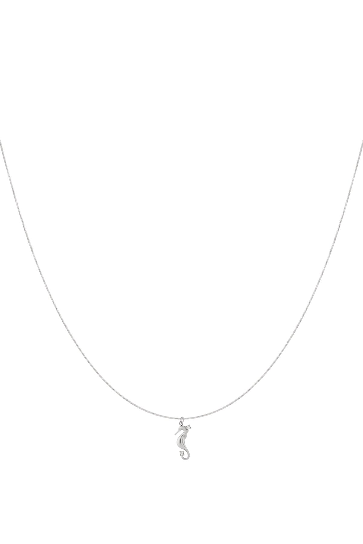 LIVAYA Anhängerkette mit Seepferdchen-Anhänger und Strass
