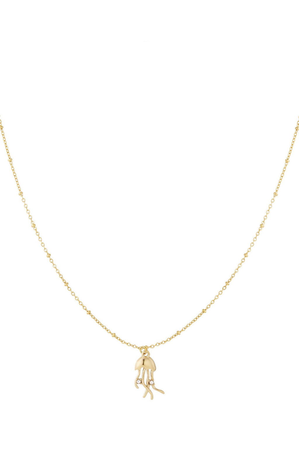 LIVAYA Anhängerkette mit Quallenanhänger und Strass