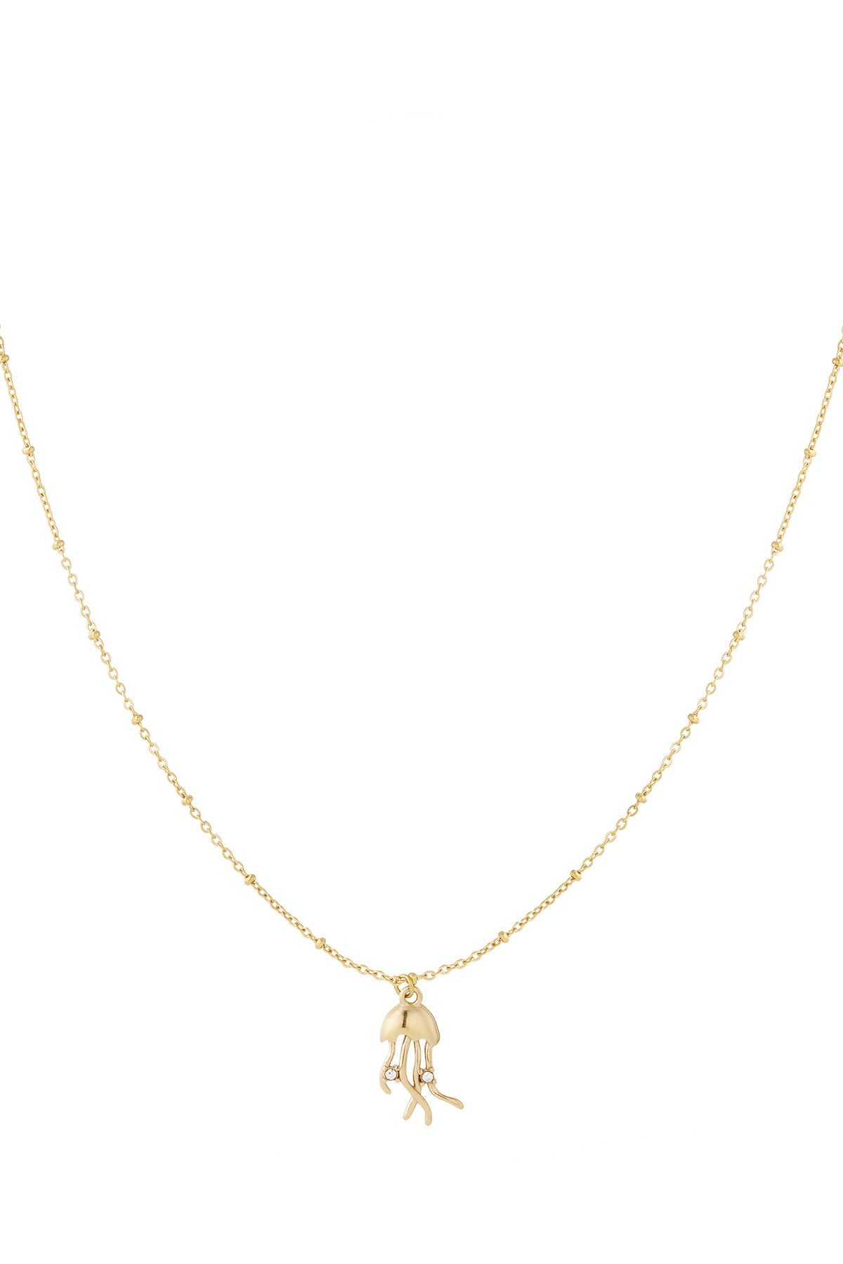 LIVAYA Anhängerkette mit Quallenanhänger und Strass