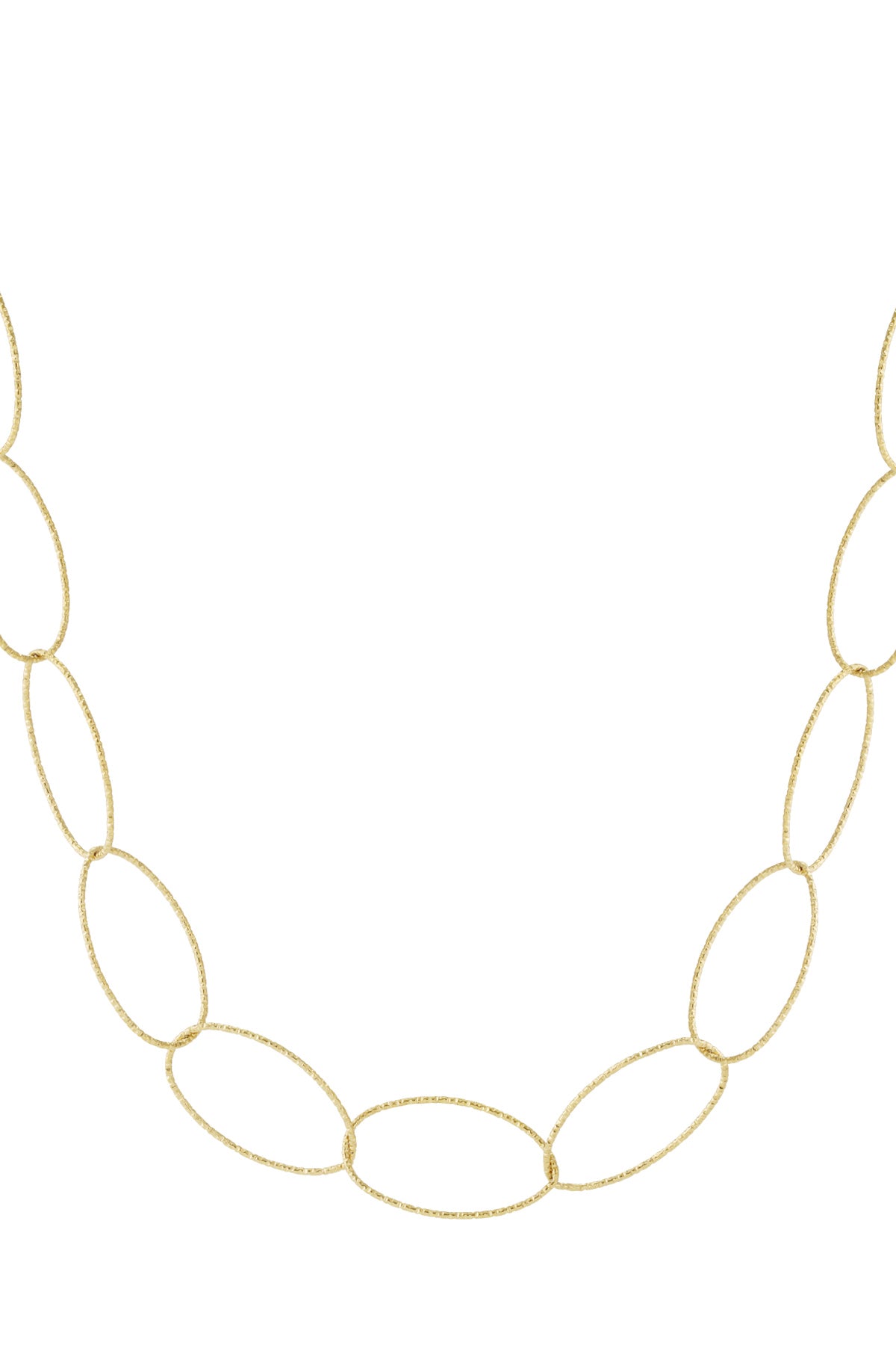 LIVAYA Gliederkette aus 304S-Edelstahl mit ovalen Gliedern