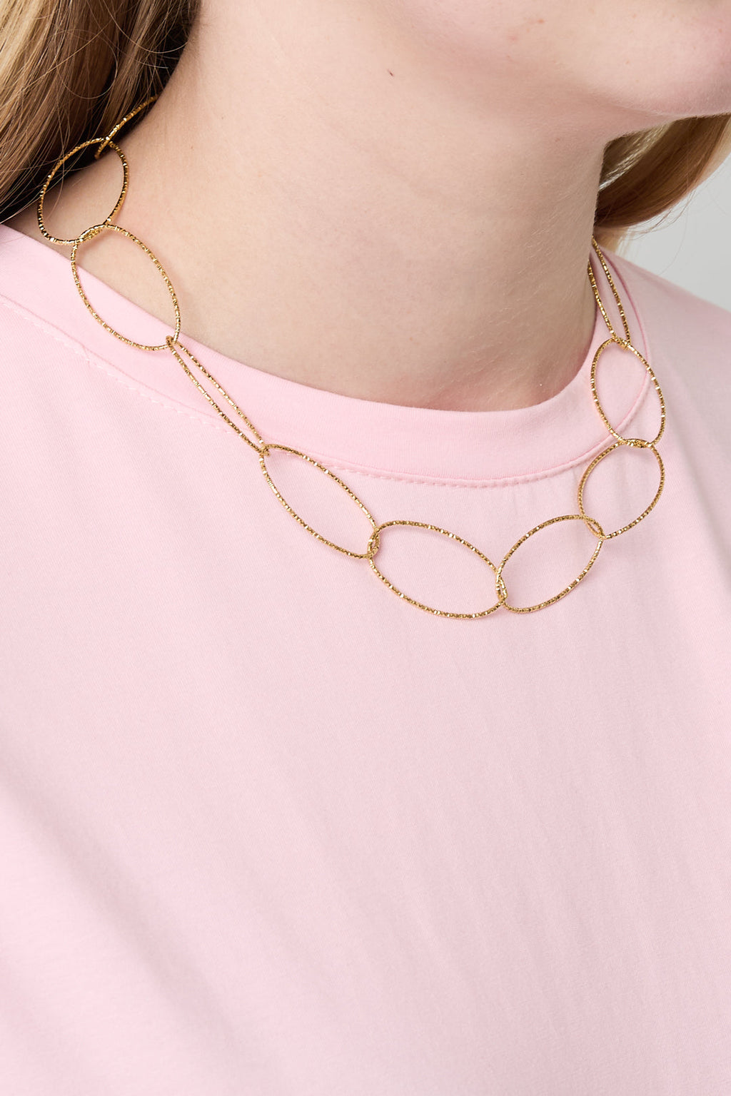 LIVAYA Gliederkette aus 304S-Edelstahl mit ovalen Gliedern