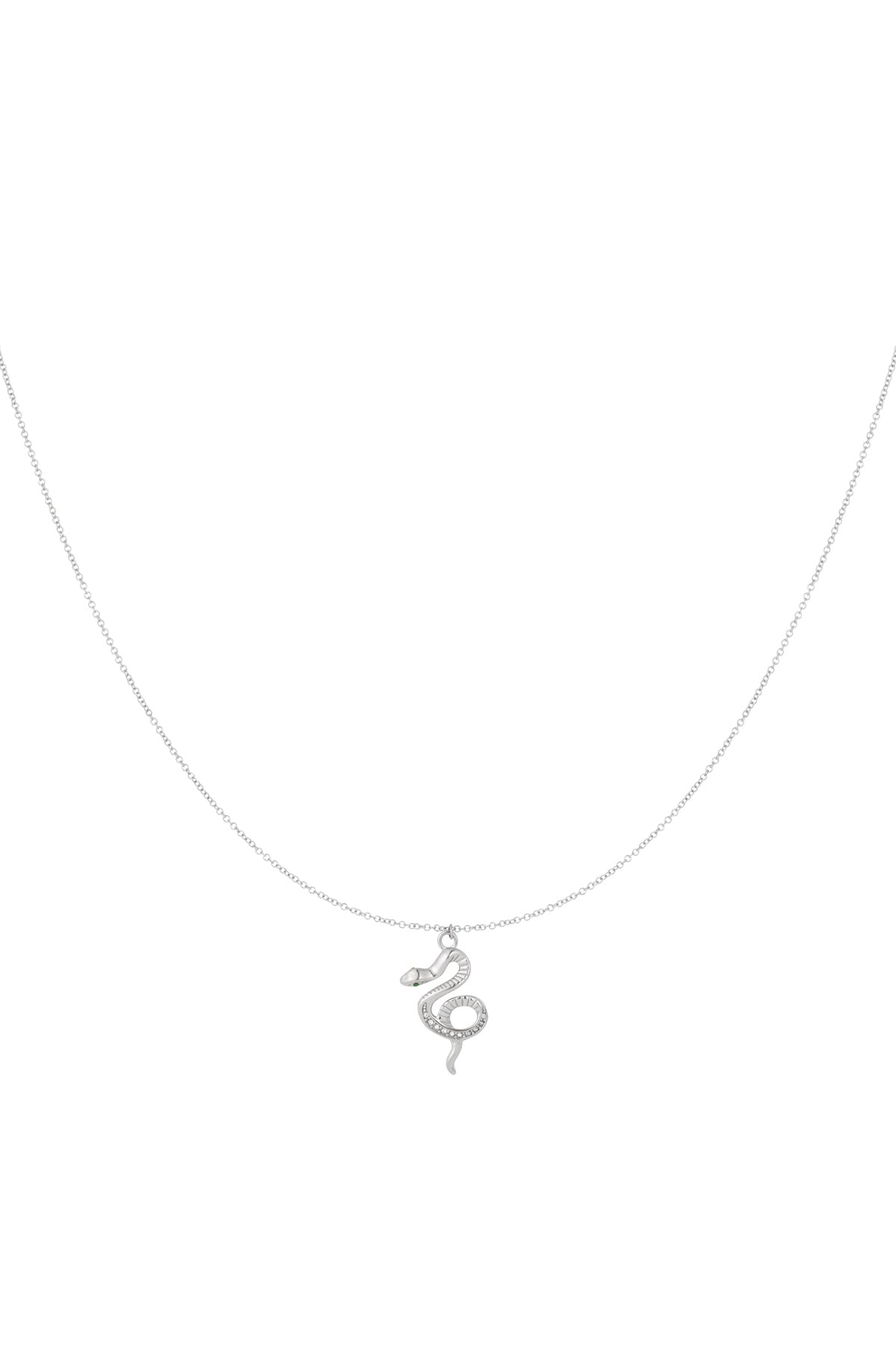 LIVAYA Anhängerkette mit Schlangenmotiv und Strass
