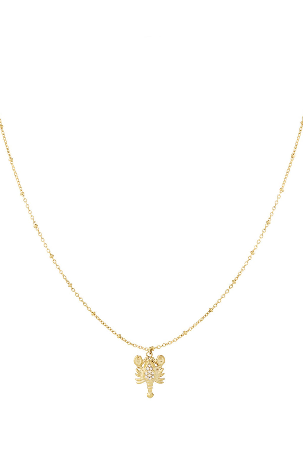 LIVAYA Anhängerkette mit Skorpion-Anhänger und Strass