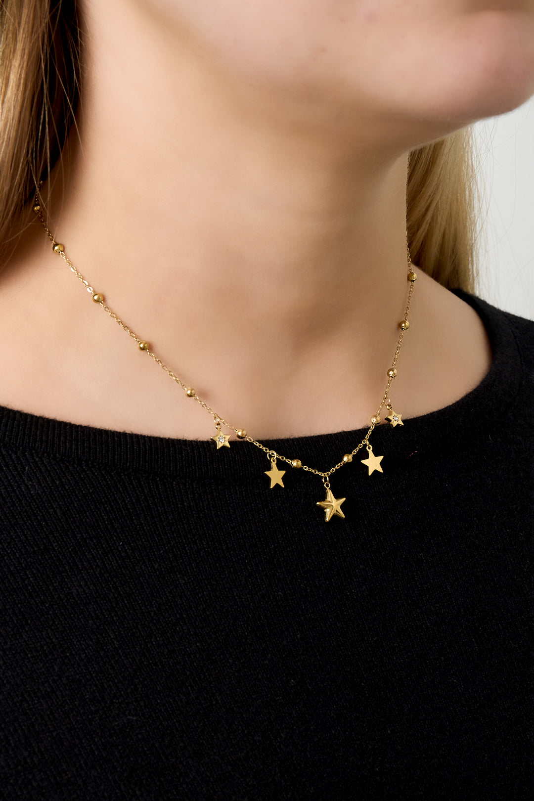 LIVAYA Stern-Anhängerkette mit Kugeldetails
