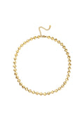 LIVAYA kurze Halskette aus Edelstahl mit Herzgliedern