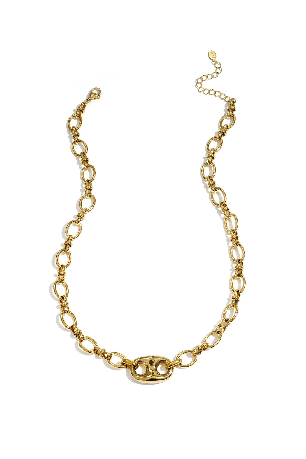 LIVAYA Gliederkette aus Edelstahl mit Knopfdetail