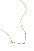 LIVAYA Anhängerkette mit Herzmotiven und Strass