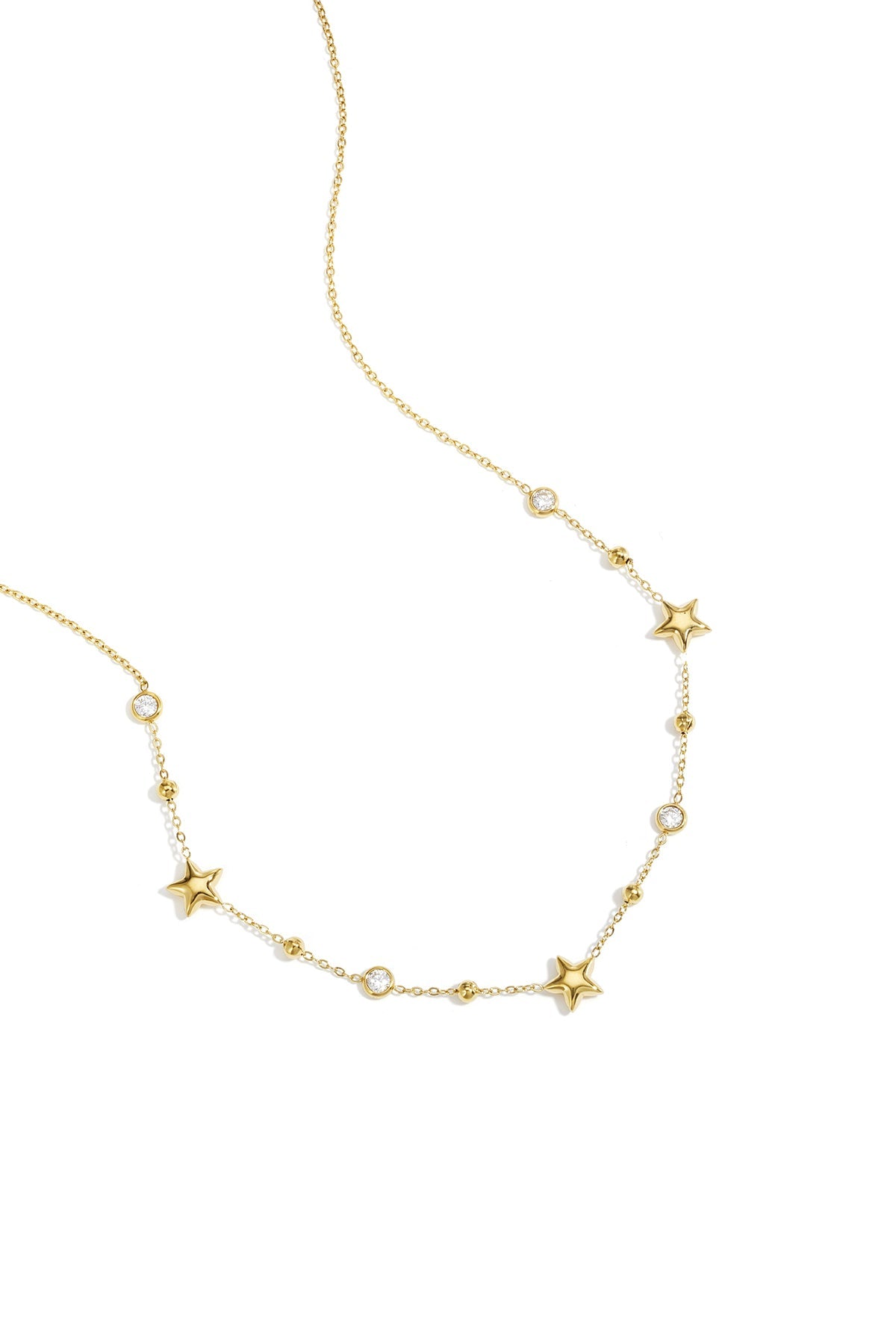 LIVAYA Gliederkette mit Sternen und Strassdetails