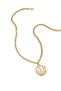 LIVAYA Anhängerkette mit Smiley-Anhänger aus 14K vergoldetem Edelstahl